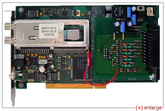 DVB-T 1.2 card with extension board